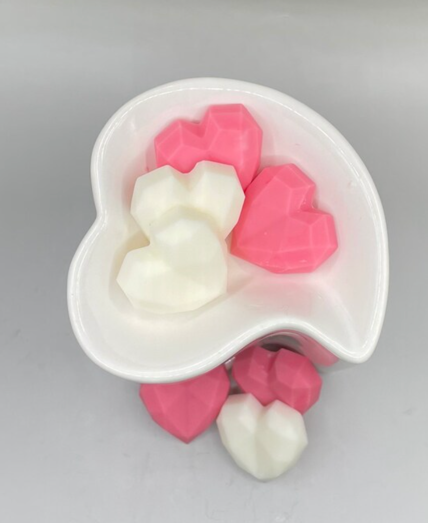 Heart- shaped wax melts