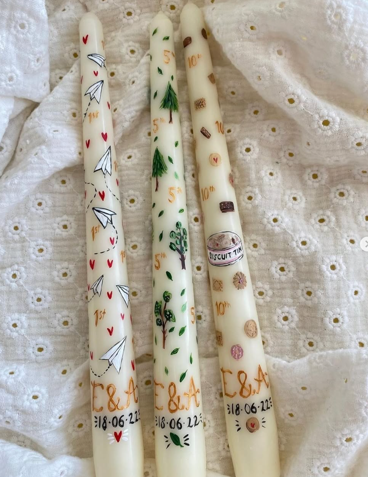 Customized easter candles