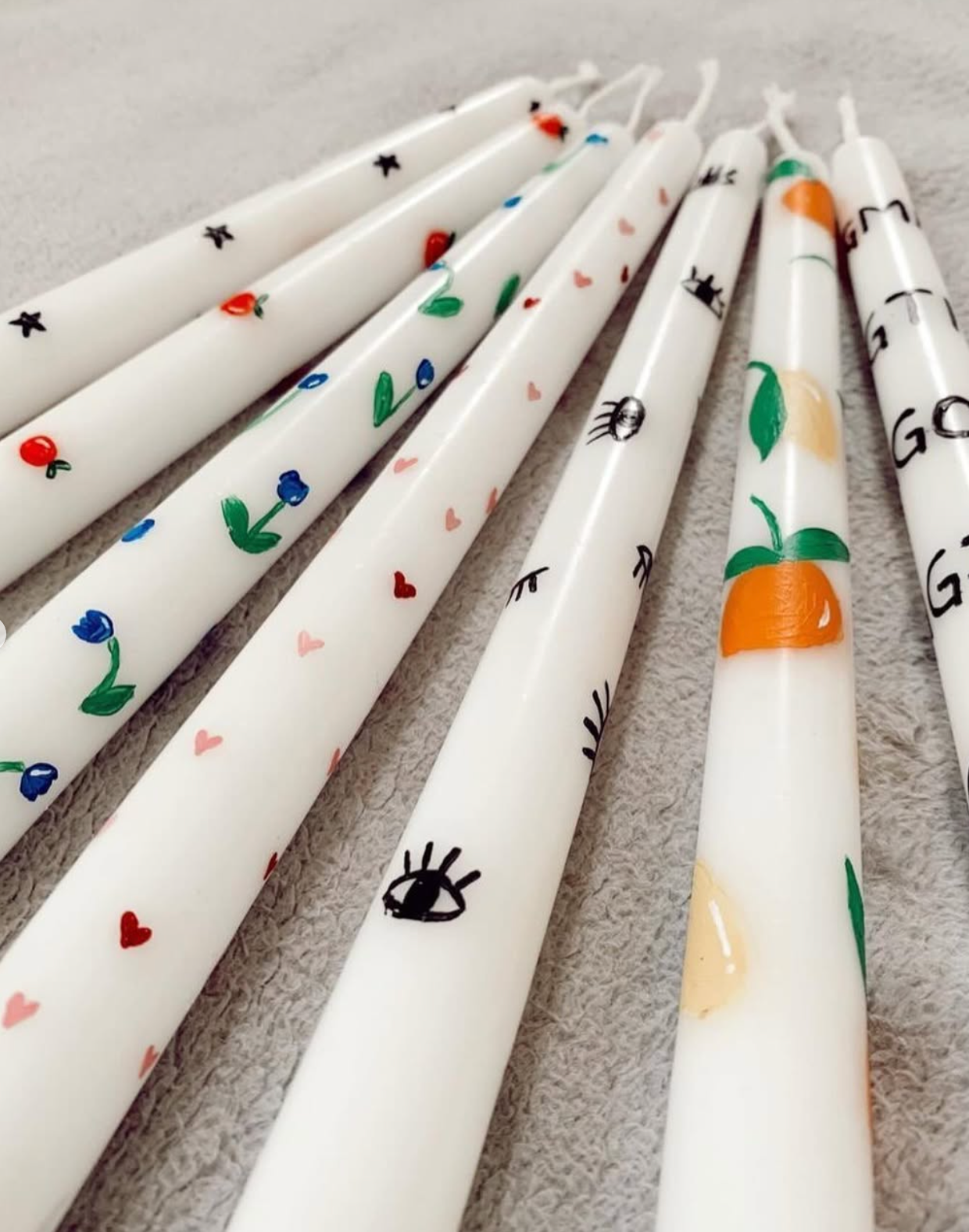 Customized easter candles