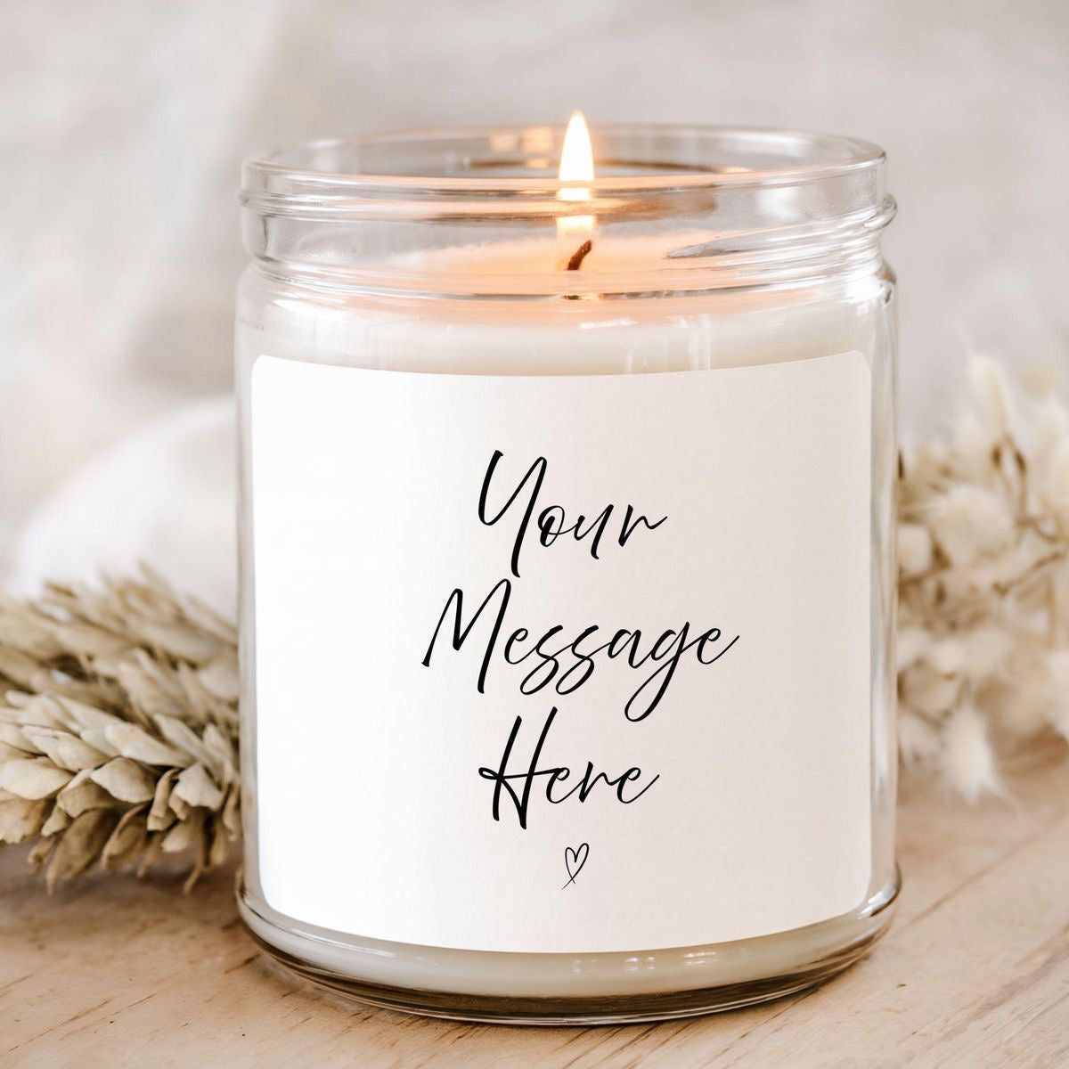 Customizable Candle Labels