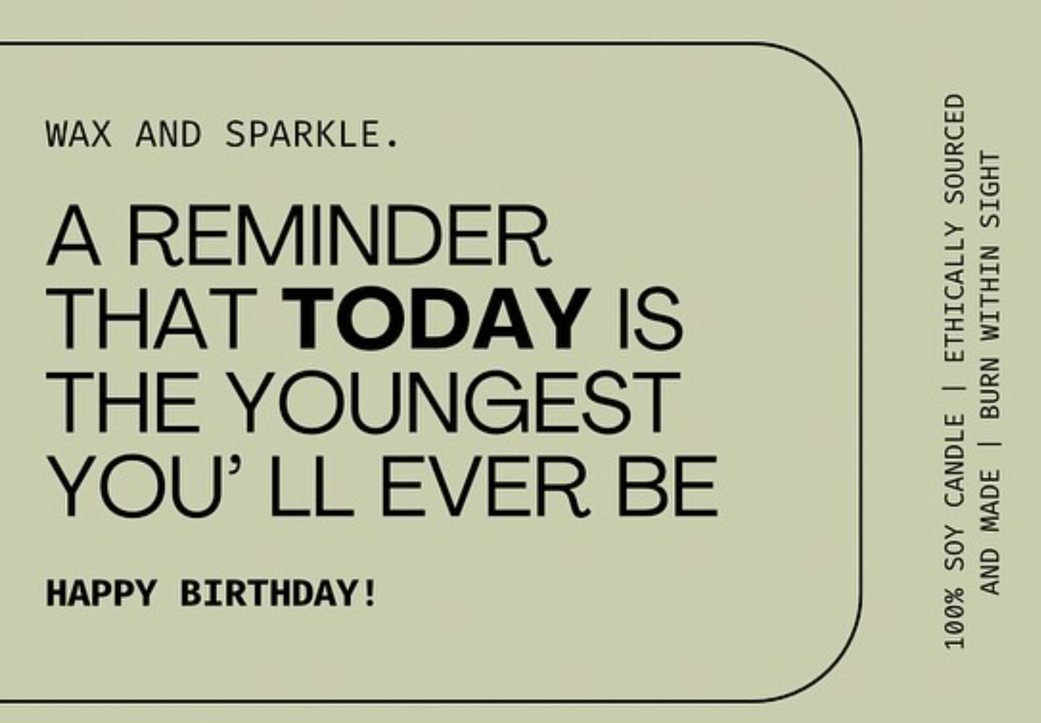Customised Birthday Label